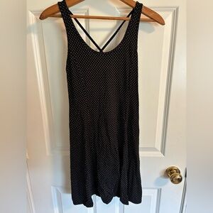 Billabong Dotted Mini Dress with Criss-Cross Back